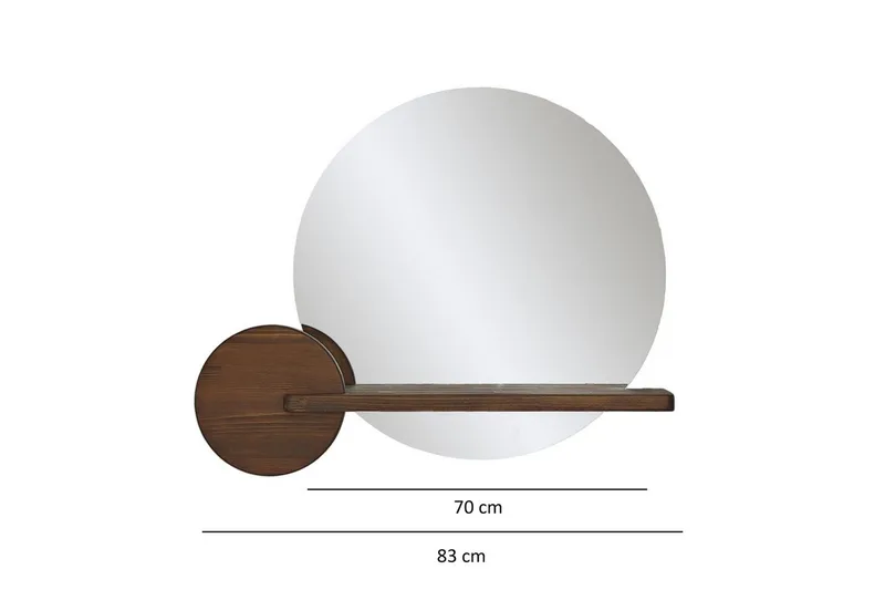 Spegel Ronil Valnöt - Brun - Products - Inredning - Spegel - Hallspegel