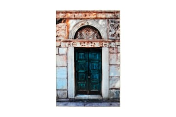 Grön Dörr Tavla - 80x120 cm Flerfärgad - Products - Inredning - Tavlor & posters - Canvastavla
