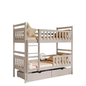 Bridgeorth Våningssäng Två Liggplatser 80x180 cm - Beige - Products - Möbler - Barnmöbler - Barnsäng & juniorsäng - Loftsäng barn