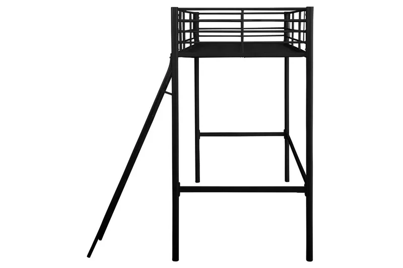 Hög säng Clove Svart - Svart - Products - Möbler - Barnmöbler - Barnsäng & juniorsäng - Loftsäng barn