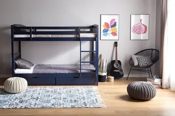 Revin Våningssäng 90|200 cm - Blå - Products - Möbler - Barnmöbler - Barnsäng & juniorsäng - Loftsäng barn