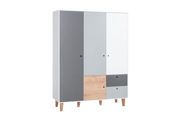 Concept Garderob Vit/Mörkgrå/Blå - VOX - Products - Möbler - Barnmöbler - Förvaring barnrum - Barngarderob