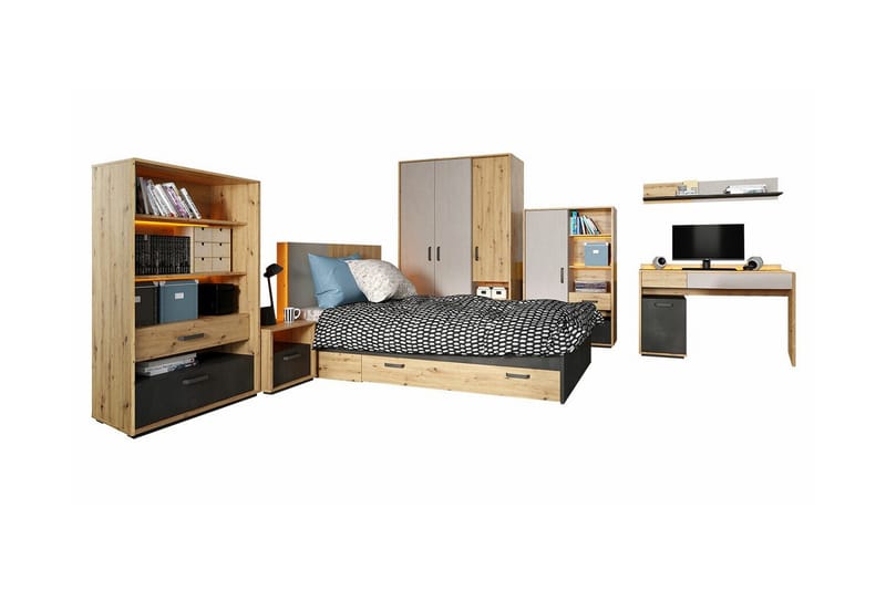 Rathmore Möbelset För Barnrum, Svart