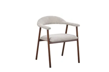 Arvo Matgrupp runt 120 cm Travertinlook med 4 Ronja Matstolar - Valnöt - Products - Möbler - Bord & matgrupp - Matgrupp