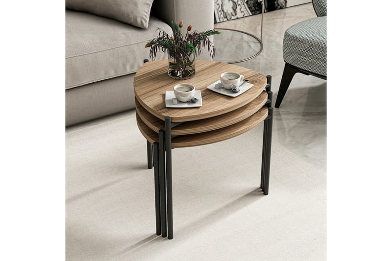 Lenny Satsbord - Valnöt - Products - Möbler - Bord & matgrupp - Avlastningsbord & sidobord - Satsbord