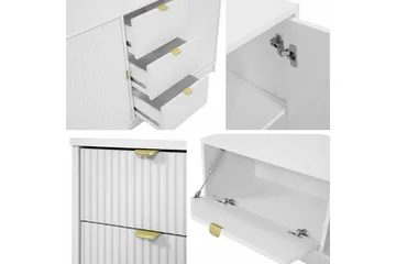 Novaj Sängbord 35 cm - Vit - Products - Möbler - Bord & matgrupp - Avlastningsbord & sidobord - Sängbord & nattduksbord