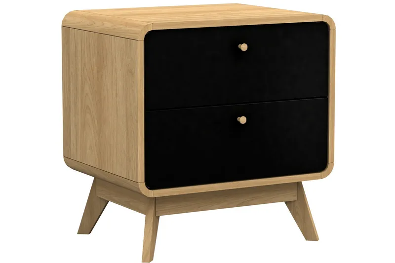 Olivet Sängbord 51 cm - Natur/Svart - Products - Möbler - Bord & matgrupp - Avlastningsbord & sidobord - Sängbord & nattduksbord