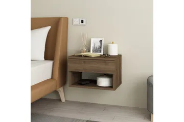 Ribes Sängbord 45 cm - Valnöt - Products - Möbler - Bord & matgrupp - Avlastningsbord & sidobord - Sängbord & nattduksbord