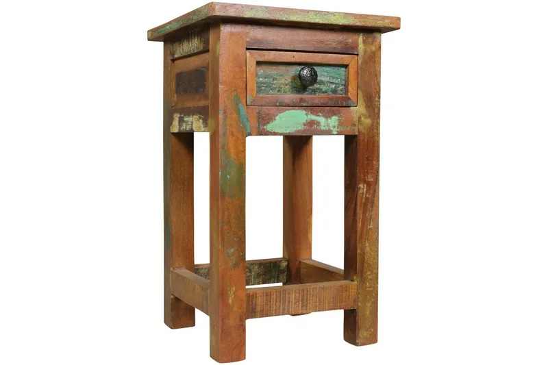 Sido bord Wohnling Massivt återvunnet trä Kolkutta låda Industriell