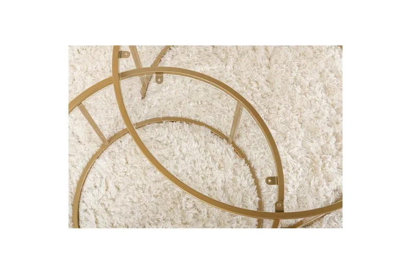 Soffbordset Rikiya Guld Transparent - Products - Möbler - Bord & matgrupp - Avlastningsbord & sidobord - Satsbord