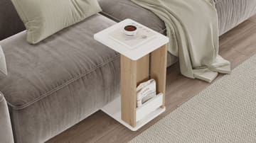 Solven Sidobord 32x42x55 cm - Ek och vitt - Products - Möbler - Bord & matgrupp - Avlastningsbord & sidobord - Brickbord & småbord