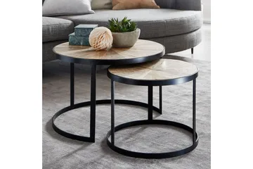 Willowdale Satsbord 60 cm Runt - Mörkgrå/Svart - Products - Möbler - Bord & matgrupp - Avlastningsbord & sidobord - Satsbord