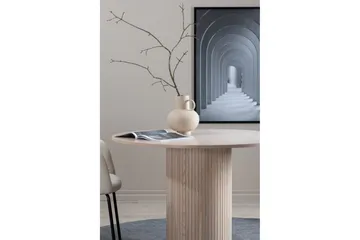 Bianca Matbord 110 cm Runt - Beige - Products - Möbler - Bord & matgrupp - Matbord & köksbord