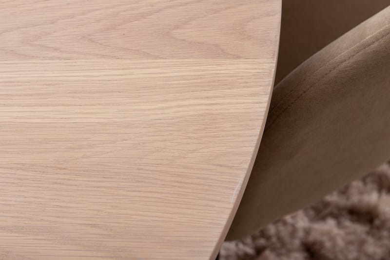 Bianca Matgrupp 110 cm Rund med 4 Berit stolar - Beige - Products - Möbler - Bord & matgrupp - Matgrupp
