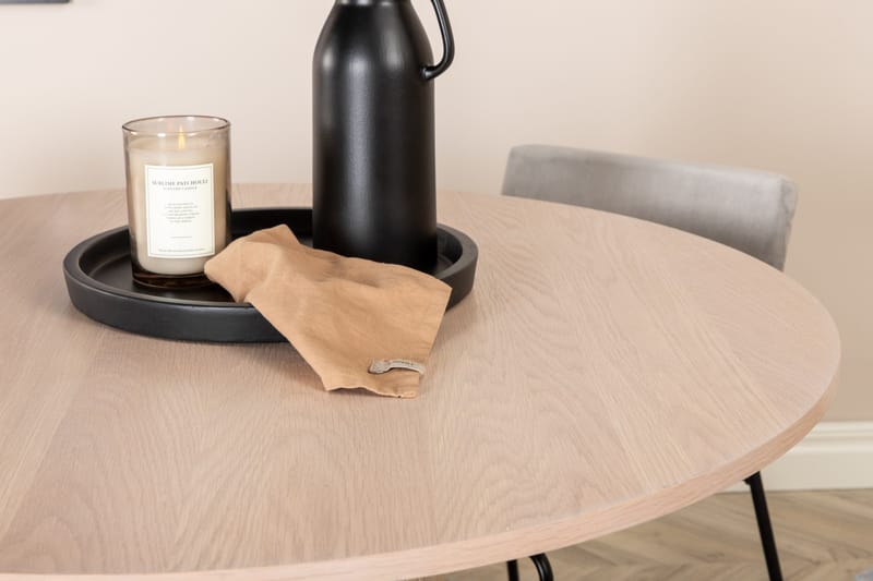 Bianca Matgrupp 110 cm Rund med 4 Kenth stolar - Svart - Products - Möbler - Bord & matgrupp - Matgrupp