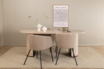 Bianca Matgrupp 200 cm Oval med 4 Berit stolar - Beige - Products - Möbler - Bord & matgrupp - Matgrupp