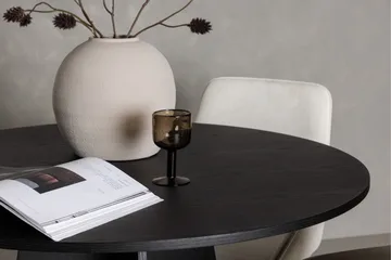 Bootcut Matgrupp 110 cm Rund med 4 Rosie stolar - Beige - Products - Möbler - Bord & matgrupp - Matgrupp