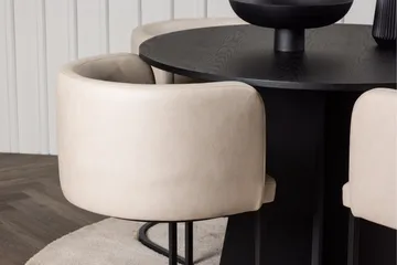 Bootcut Matgrupp 110 cm Rund med 4 Simrishman stolar - Beige - Products - Möbler - Bord & matgrupp - Matgrupp