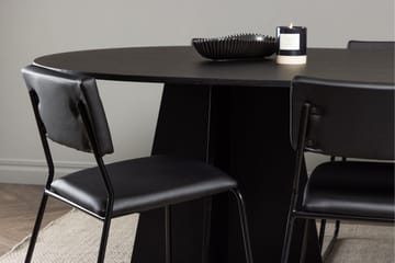 Bootcut Matgrupp 230 cm Rektangulär med 6 Kenth Stolar - Svart - Products - Möbler - Bord & matgrupp - Matgrupp