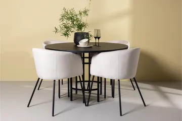Copenhagen Matgrupp 115 cm Rund med 4 Berit stolar - Beige - Products - Möbler - Bord & matgrupp - Matgrupp