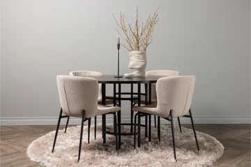 Copenhagen Matgrupp 115 cm Rund med 4 Modesto stolar - Mörkgrå - Products - Möbler - Bord & matgrupp - Matgrupp