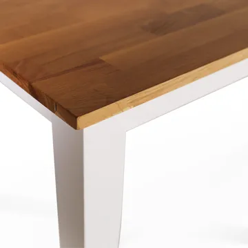 Dalarös matbord 140 cm - vit / oljad ek - Vit / Oljad ek - Products - Möbler - Bord & matgrupp - Matbord & köksbord