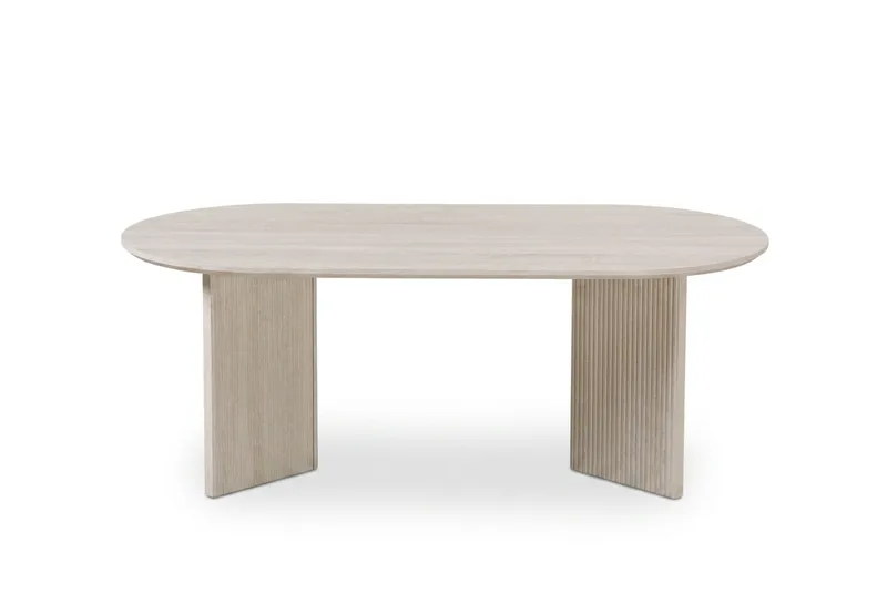 Edda Soffbord Oval 120 cm - Vitlaserad ek - Products - Möbler - Bord & matgrupp - Soffbord