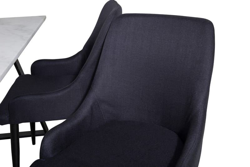 Estelle Matgrupp 140 cm Rektangulär med 4 Plaza stolar - Svart - Products - Möbler - Bord & matgrupp - Matgrupp