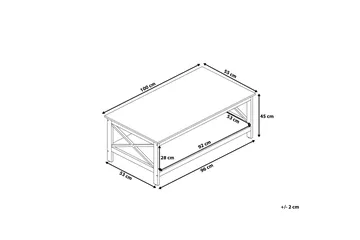 Foster Soffbord 100 cm - Svart - Products - Möbler - Bord & matgrupp - Soffbord