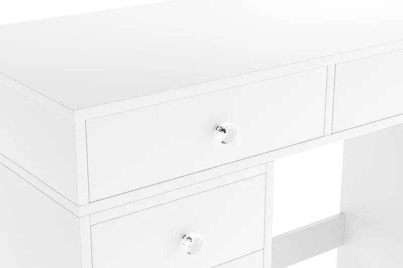 Glow Stort sminkbord utan spegel - Förvaring med lådor 120 cm - Vit - Products - Möbler - Bord & matgrupp - Sminkbord & toalettbord