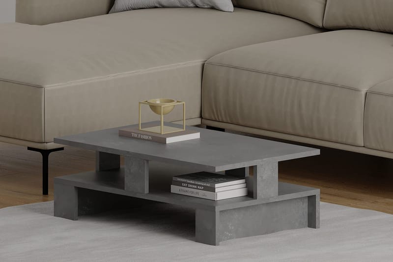 Huesca Soffbord 80x27,5x80 cm - Grå - Products - Möbler - Bord & matgrupp - Soffbord