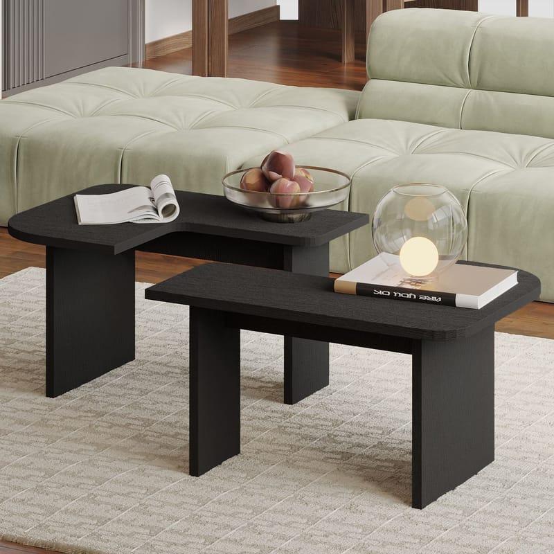 Iris Soffbordsset 90x35x45 cm - Svart - Products - Möbler - Bord & matgrupp - Soffbord