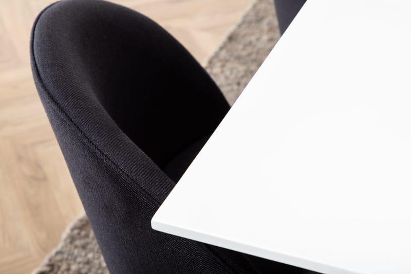 Jimmy Matgrupp 195 cm Rektangulär med 6 Velvet stolar - Svart - Products - Möbler - Bord & matgrupp - Matgrupp