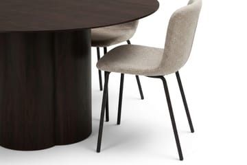 Juno Matgrupp runt 150 cm Rökt Ek med 6 Katy Matstolar - Rökt ek - Products - Möbler - Bord & matgrupp - Matgrupp