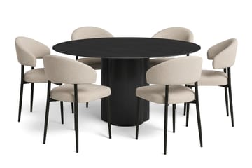 Beige/Svart - Ek