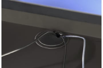 Bays Gaming Skrivbord 160 cm med Förvaring 2 Hyllor - Svart - Products - Möbler - Bord & matgrupp - Kontorsbord - Datorbord