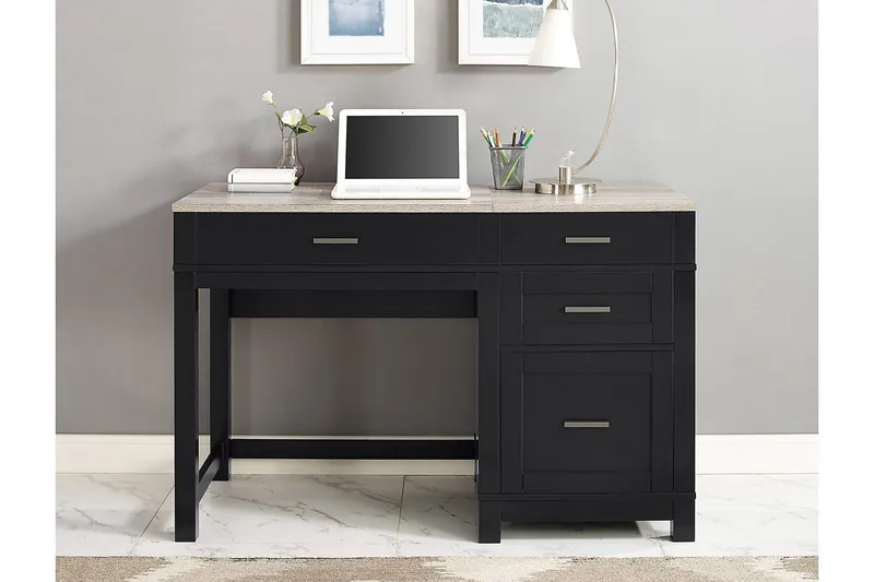 Carver Skrivbord 120 cm Svart - Dorel Home - Products - Möbler - Bord & matgrupp - Kontorsbord - Datorbord