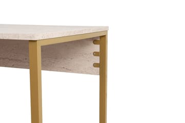 Hu Skrivbord 60x240 cm - Beige/Guld - Products - Möbler - Bord & matgrupp - Kontorsbord - Datorbord