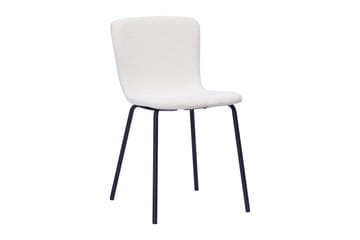 Kopparbo Matbord 200-260 cm Förlängningsbart med 6 Katy Matstolar - Svart / Vit Bouclé / Metallben Svart - Products - Möbler - Bord & matgrupp - Matgrupp