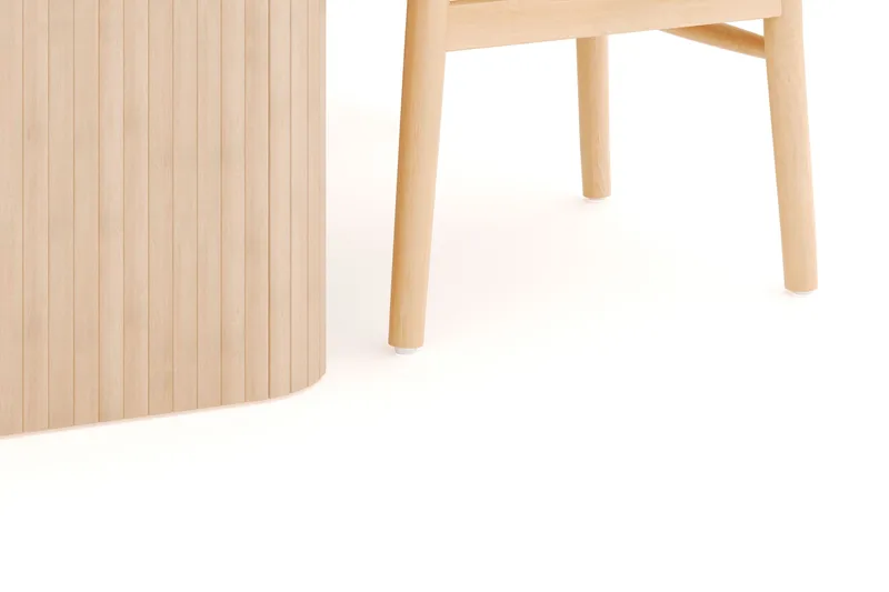 Kopparbo Matgrupp 180-240 cm Förlängningsbart med 4 Dastoori Matstolar - Whitewash - Products - Möbler - Bord & matgrupp - Matgrupp