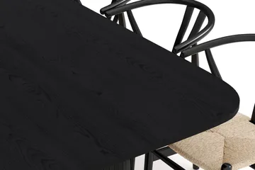 Kopparbo Matgrupp 240 cm med 8 Dastoori Matstol - 2220067-8,2229313-1 - Svart - Products - Möbler - Bord & matgrupp - Matgrupp