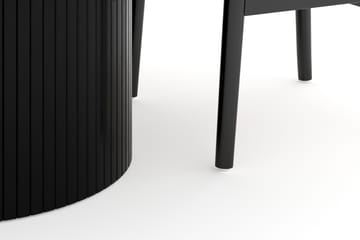 Kopparbo Matgrupp förlängningsbart 130-180 cm Rund med 4 Dastoori Matstol - 2220067-4,2229282-1 - Svart - Products - Möbler - Bord & matgrupp - Matgrupp