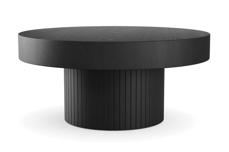 Kopparbo Soffbord 75 cm Runt Svart - Svart trä - Products - Möbler - Bord & matgrupp - Soffbord
