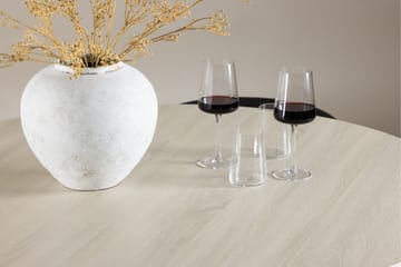 Lanzo Matgrupp 120 cm Rund med 4 Alfons stolar - Whitewash/Svart - Products - Möbler - Bord & matgrupp - Matgrupp