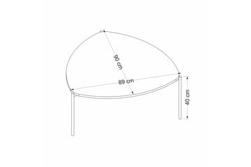 Lenny Soffbord 90 cm - Valnöt - Products - Möbler - Bord & matgrupp - Soffbord