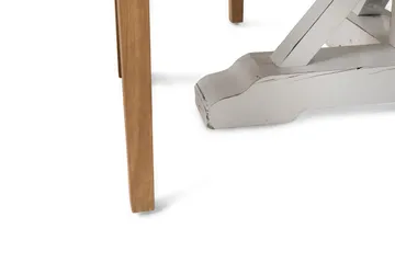 Lyon Matgrupp Ø150 cm Rund med 4 st Viktoria Stolar - Vintage Natur/Vit/Beige - Products - Möbler - Bord & matgrupp - Matgrupp