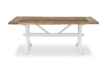 Lyon Vintage Matbord 200 cm, Natur / Vit