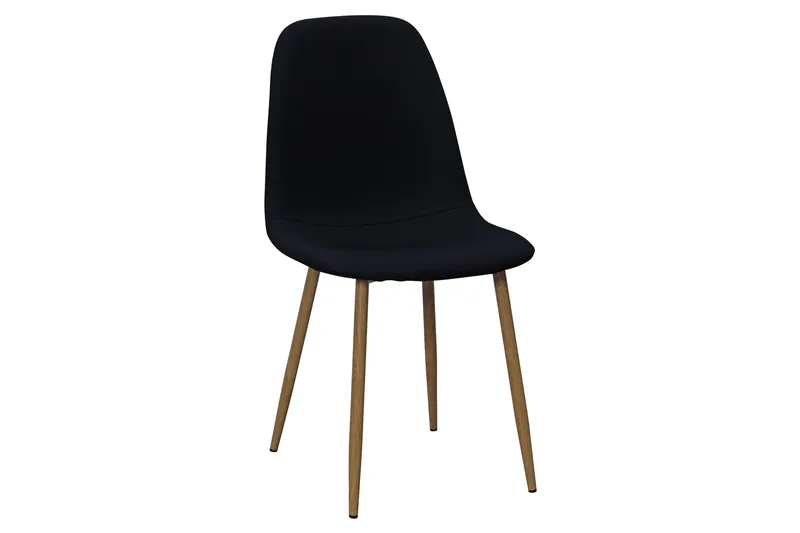 Marcelen Matbord Förlängningsbart med illäggsskiva +  6 st Nibe stol svart med ek ben - Brun/Svart - Products - Möbler - Bord & matgrupp - Matgrupp
