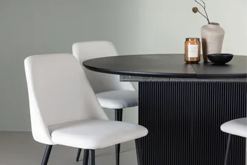 Matilda Matgrupp 130 cm Rund med 4 Night Stolar - Svart - Products - Möbler - Bord & matgrupp - Matgrupp
