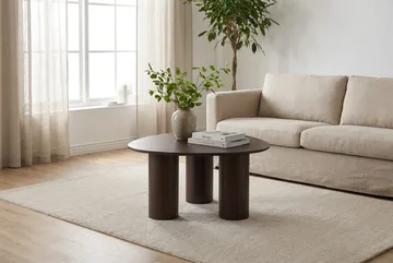 Nova Soffbord Triangelformat 85 cm - Rökt ek - Products - Möbler - Bord & matgrupp - Soffbord